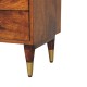 Valenza Open Frame Nachttisch in Chestnut