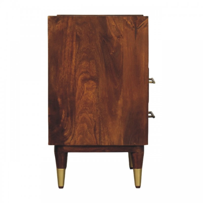 Valenza Open Frame Nachttisch in Chestnut