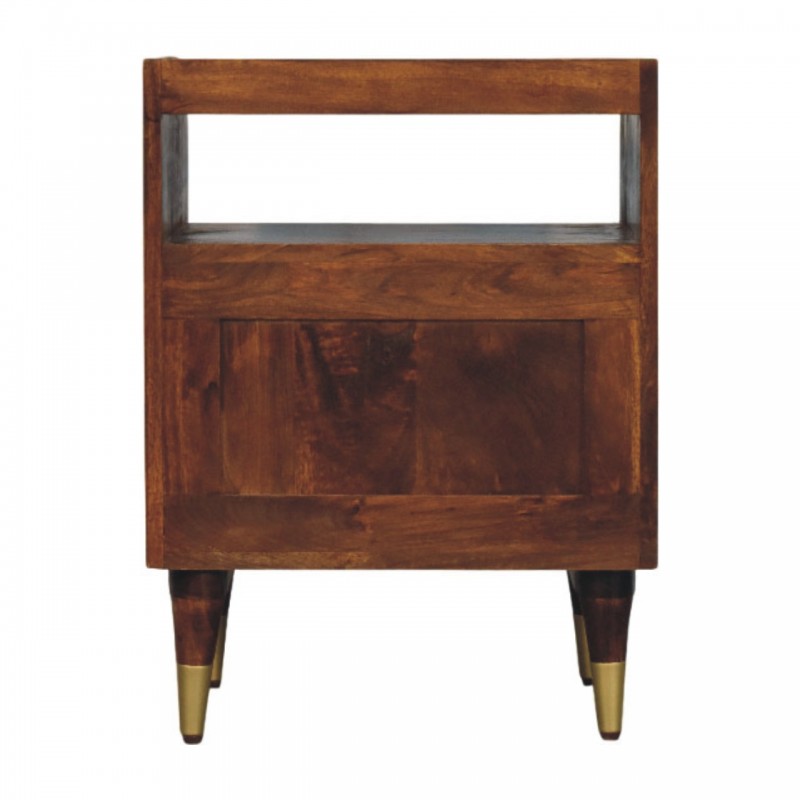 Valenza Open Frame Nachttisch in Chestnut