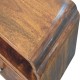 Avora Wall-Mounted Chestnut Wood Nightstand with Shelf