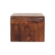 Avora Wall-Mounted Chestnut Wood Nightstand with Shelf