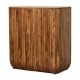 Шкаф для хранения Fluted Curve Golden Teak