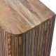 Шкаф для хранения Fluted Curve Golden Teak