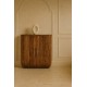 Шкаф для хранения Fluted Curve Golden Teak