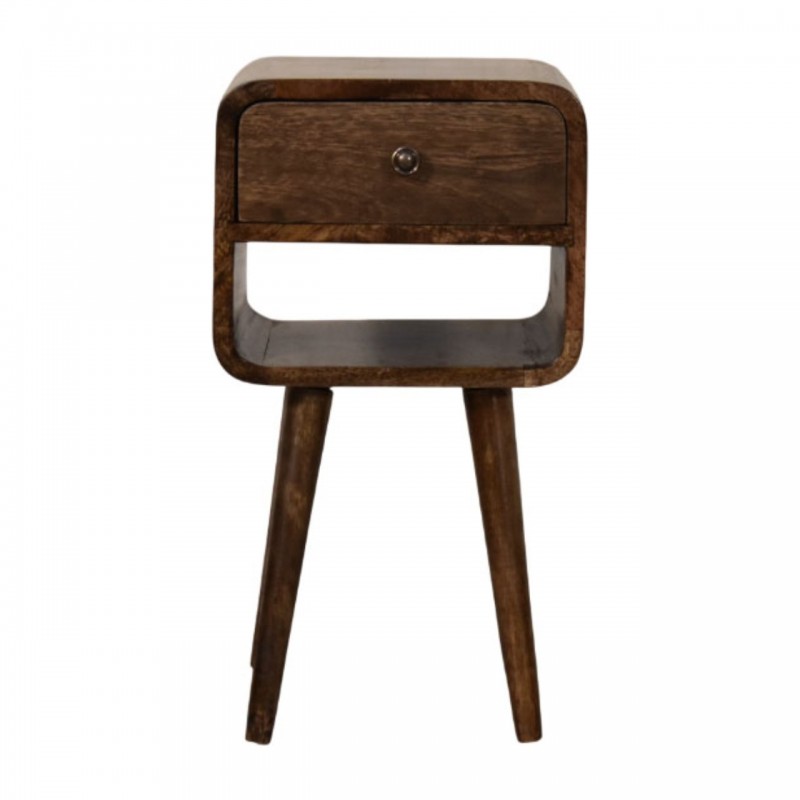 Прикроватная тумба Rounded с открытой полкой Classic Grey