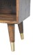 Sunburst Nachttisch Messing Classic Grey