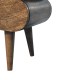 Slimline Nachttisch 2 Schubladen Classic Grey