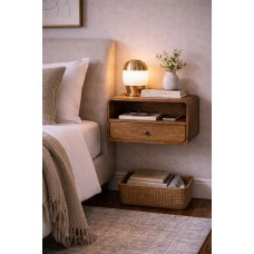 Подвесная прикроватная тумба с открытой нишей Classic Grey