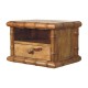 Bamboo Offener Nachttisch in Amber Oak