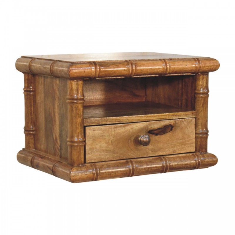Bamboo Offener Nachttisch in Amber Oak