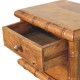 Bamboo Bedside Table in Amber Oak Finish