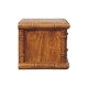 Bamboo Bedside Table in Amber Oak Finish