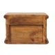 Bamboo Bedside Table in Amber Oak Finish